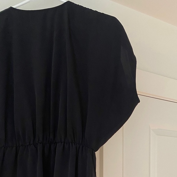 Black H&M Deep V Dress - Picture 3 of 3